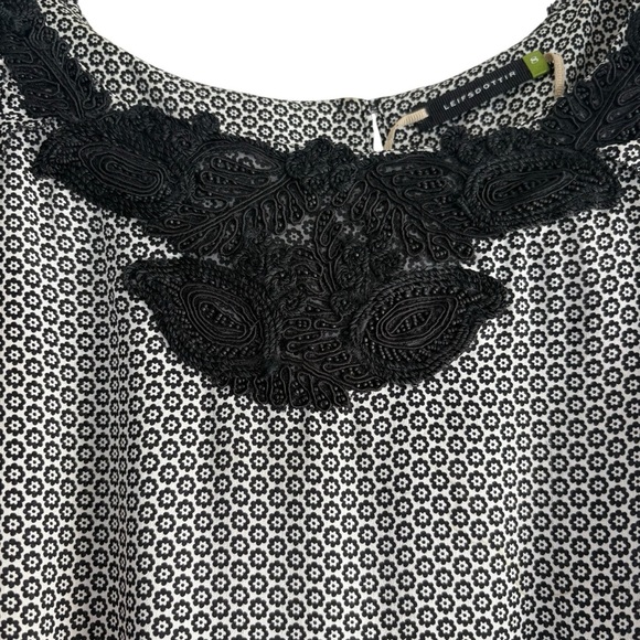 🌺ANTHROPOLOGIE LEIFSDOTTIR Silk Back Tie in Black / Gray Size 8 — WOW!!!🌺 - Picture 3 of 8